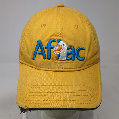 The Game Baseball Cap Yellow One Size Aflac Duck Distressed Mascot Cotton Hat
