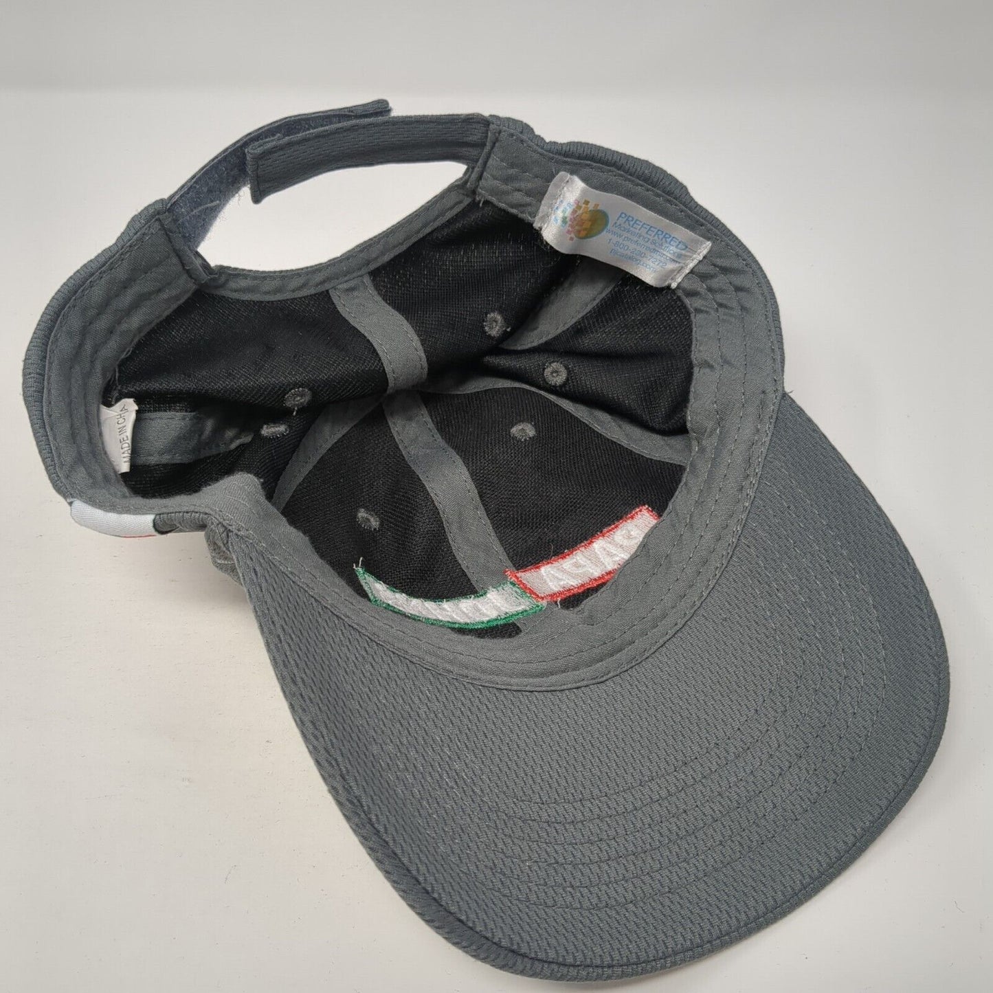 Papa Johns Strapback Baseball Cap Gray One Size Adjustable Employee Crew Hat