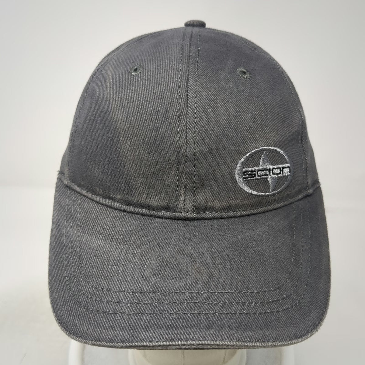 Scion Baseball Cap Gray One Size What Moves You Logo Slogan Strapback Hat Cotton