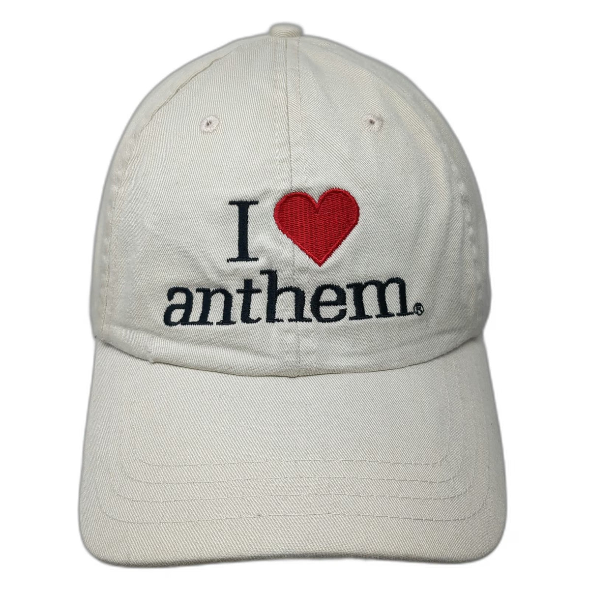 Alternative Apparel Baseball Cap Beige One Size I Heart Anthem USA Cotton Hat