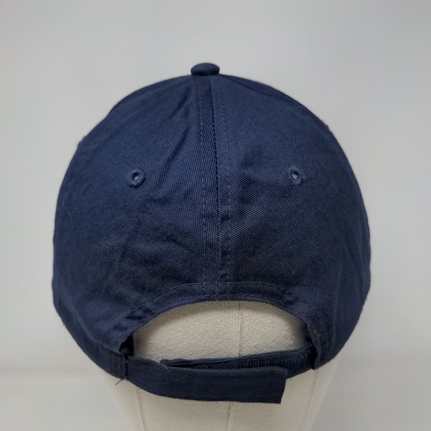 Dog Dad Strapback Hat Blue OSFM Adjustable Embroidered Vent Holes