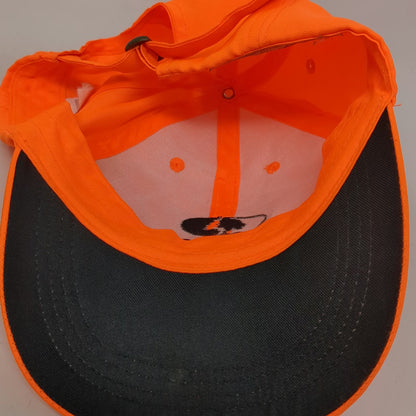 Mossy Oak Baseball Cap Orange One Size Slideback Hunting Outdoor Fishing Hat
