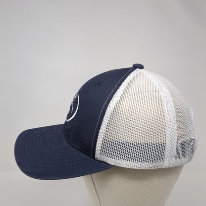 RMEF Snapback Mesh Back Trucker Hat Blue One Size Mesh Back Colorblock