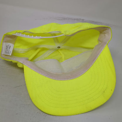 The Performer 5 Panel Green Nylon Snapback Hat Lightweight Sport Vintage
