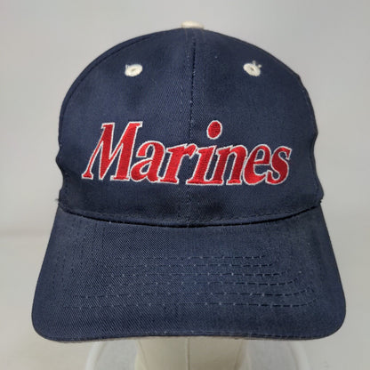 Marines The Few The Proud Slideback Hat Blue OSFA Embroidered Cobra Caps
