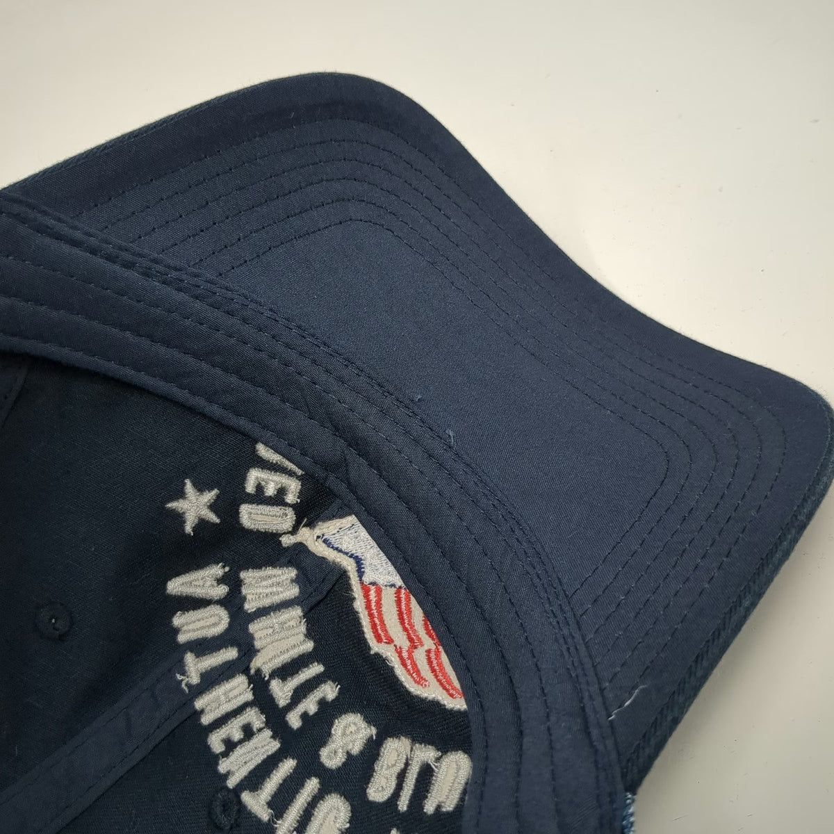 Harrah's Baseball Cap Blue OSFM American Flag Ombre Mesh Hat 1937 Embroidered
