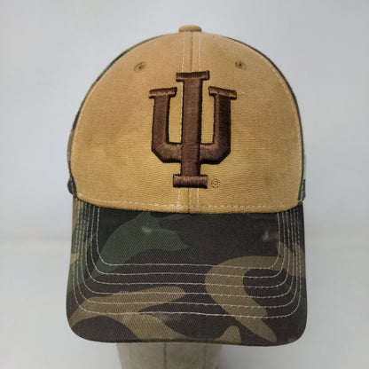 Russell Men's Strapback Camo Hat Adjustable Embroidered IU Hoosiers Logo