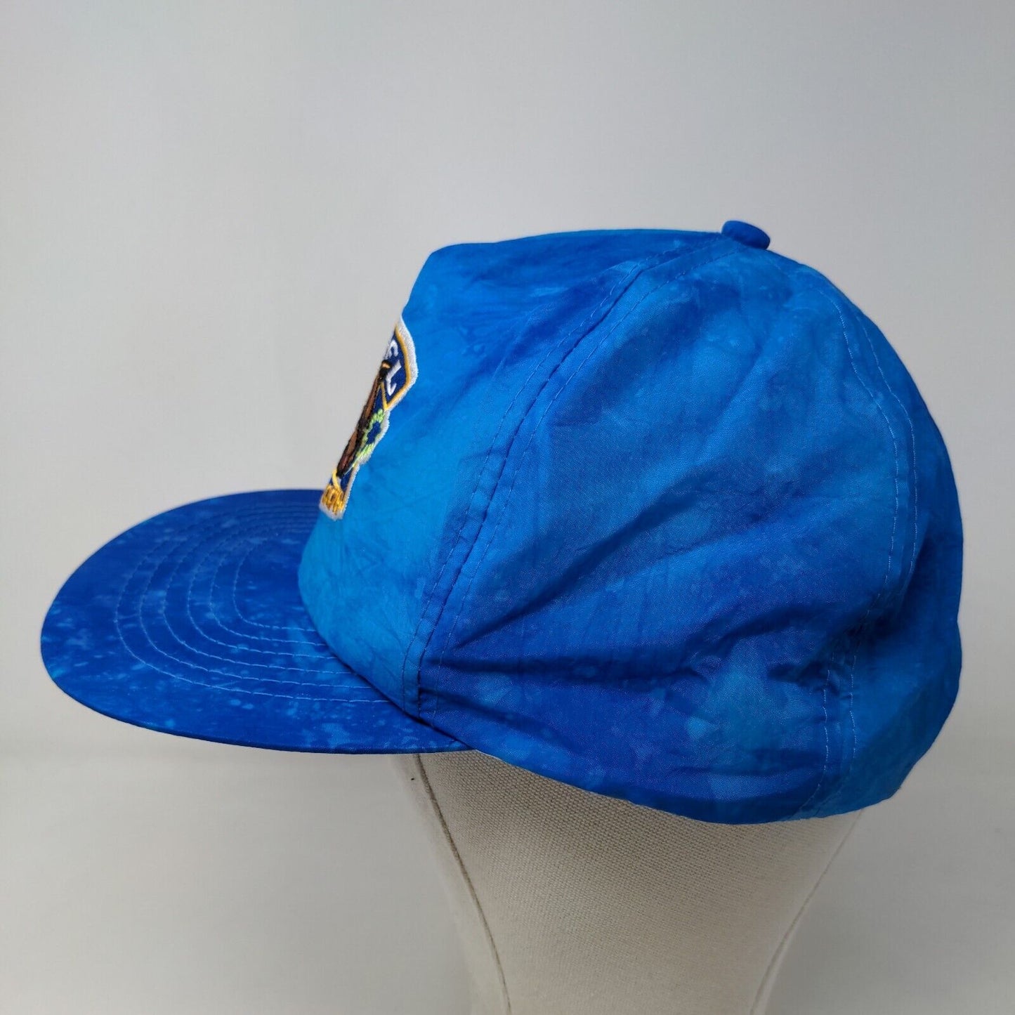 Joe Camel Men's Snapback Hat Blue Adjustable 100% Nylon Embroidered Logo Vintage