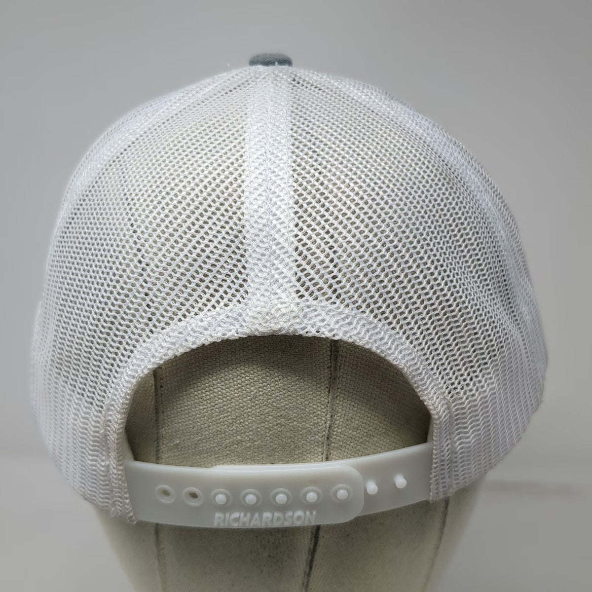 Richardson 112 Trucker Hat Gray One Size Snapback Mesh Back Navigate Patch Cap