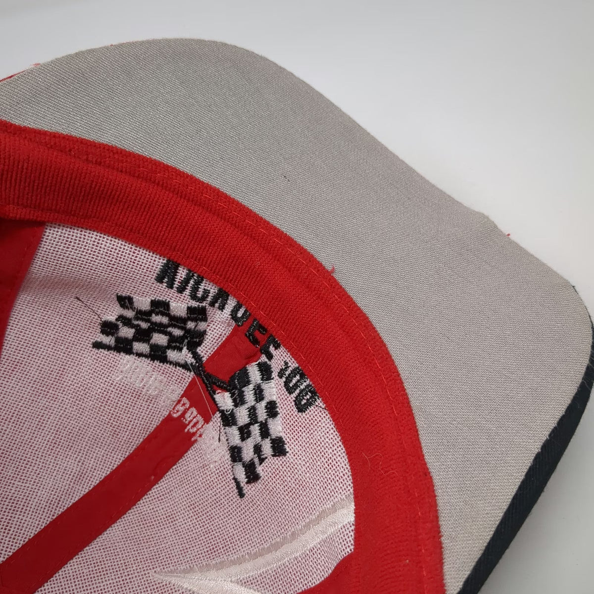 Kati Baseball Cap Red One Size Boole & Babbage Kickoff 99 Checkered Flags Hat