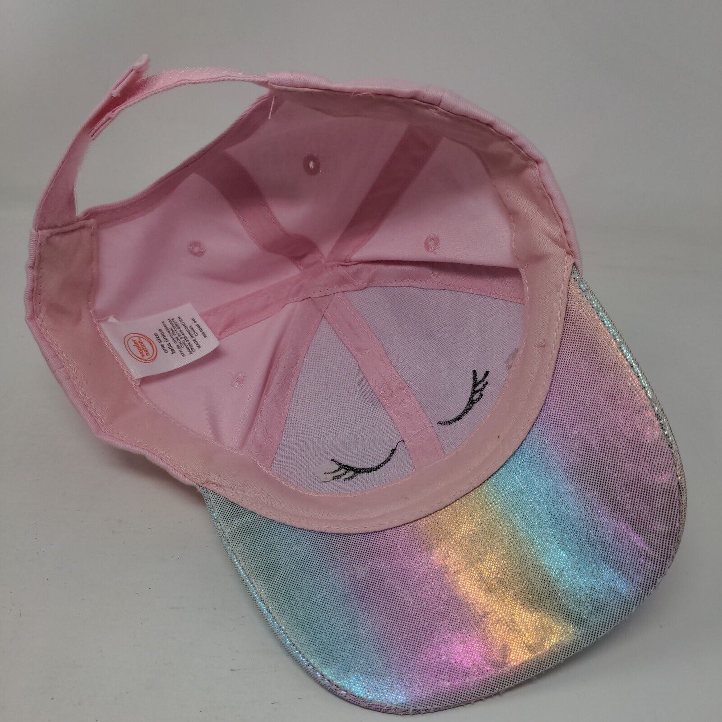 Unicorn Strapback Hat Pink One Size Adjustable 6 Panel Wonder Nation