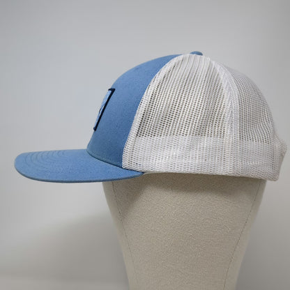 Columbia Trucker Hat Blue White One Size PFG Sailfish Fishing Snapback Mesh