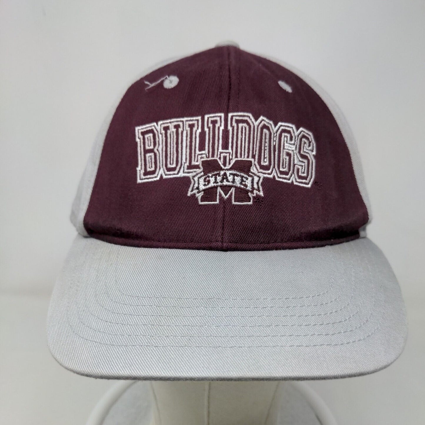 Collegiate Headwear Men's Strapback Hat OSFA Mississippie State Bulldogs Logo