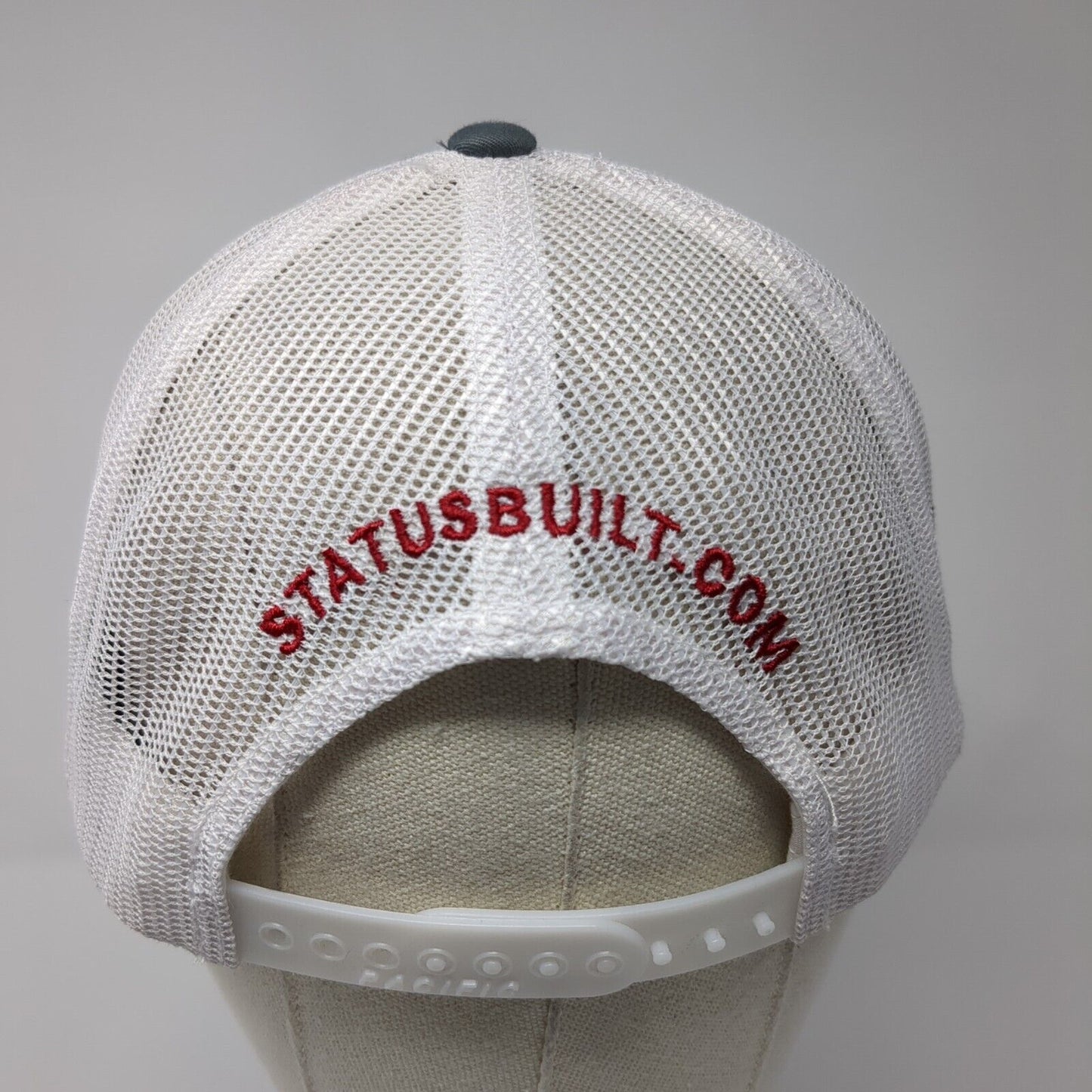 Status Homes Snapback Trucker Hat Gray OS Adjustable Mesh Back Pacific Headwear