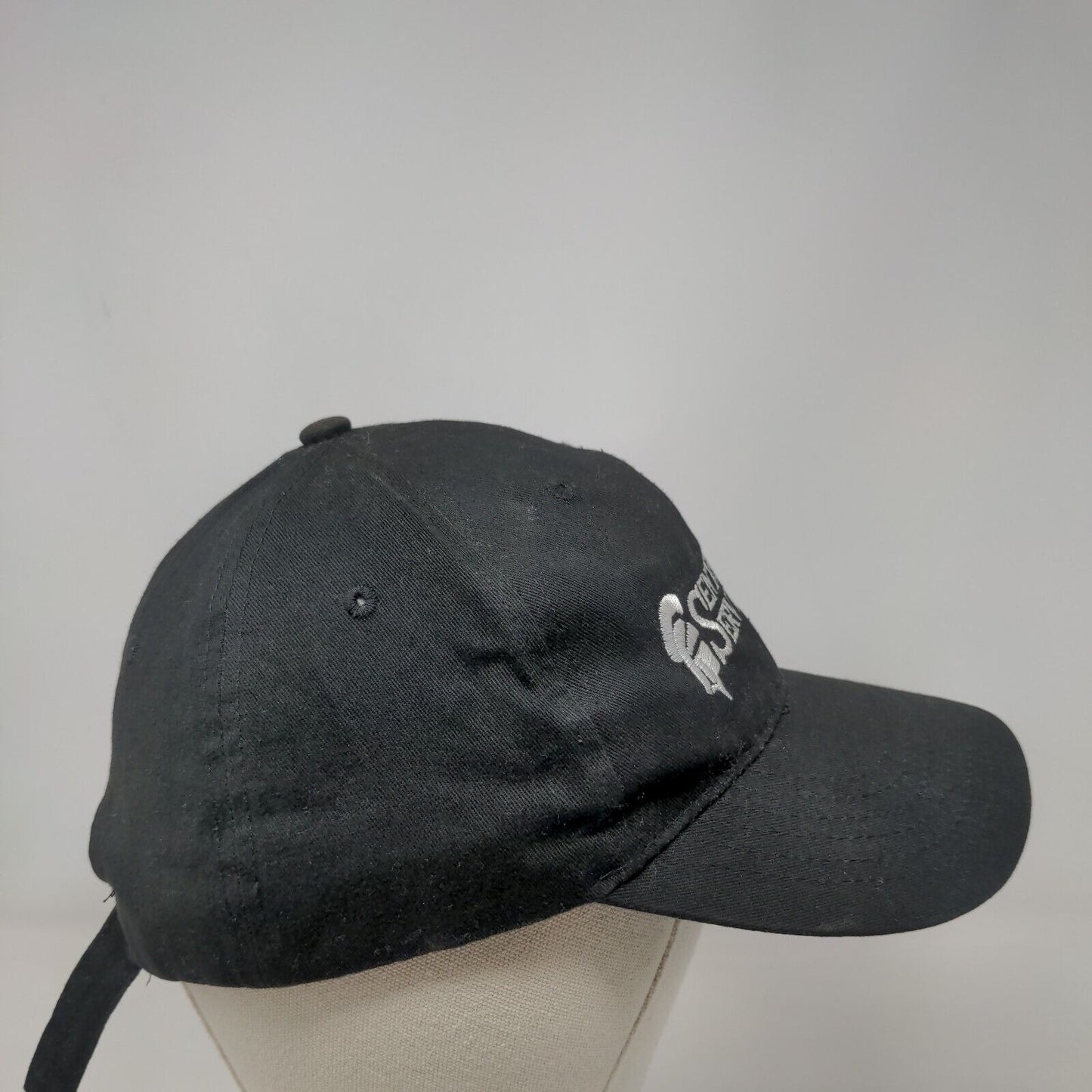 Sentry Event Services Inc Slideback Hat Black One Size Embroidered Big X