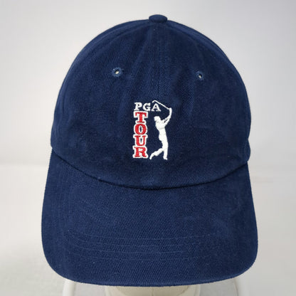 Ahead PGA Tour MasterCard Hat Blue Baseball Cap OSFM Corduroy Slideback Sport