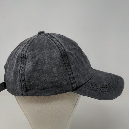 David & Young Women's Slideback Hat Gray Size OSFM Blank 100% Cotton