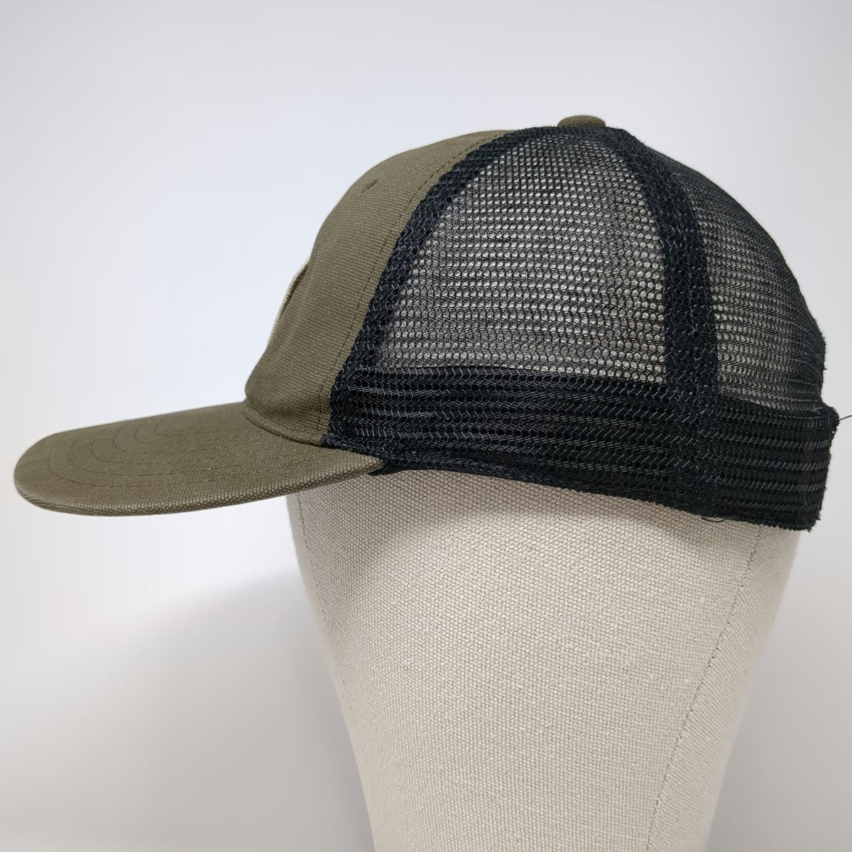 Dickies Trucker Hat Brown One Size Mesh Snapback Workwear Logo Graphic Patch