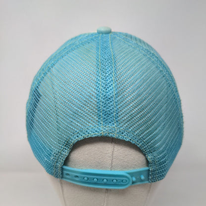 Aloha Snapback Mesh Back Trucker Hat Blue One Size Adjustable KC Hawaii