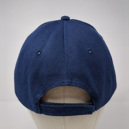 Unbranded Strapback Hat Blue One Size Adjustable Bling Studded 6 Panel Blank