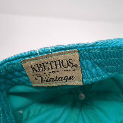 Wild & Free Strapback Baseball Cap Blue One Size Adjustable Embroidered KB ETHOS