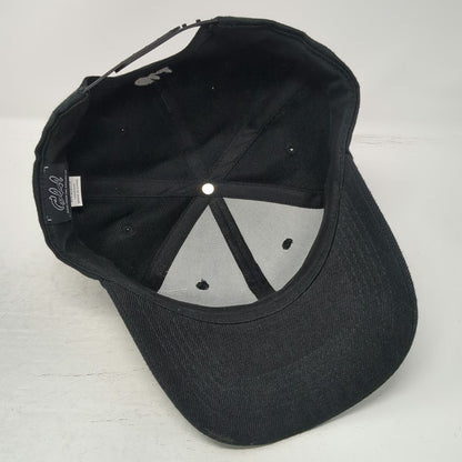 GLD Say Less Reaper Snapback Hat Black One Size Acrylic Wool Embroidered Graphic