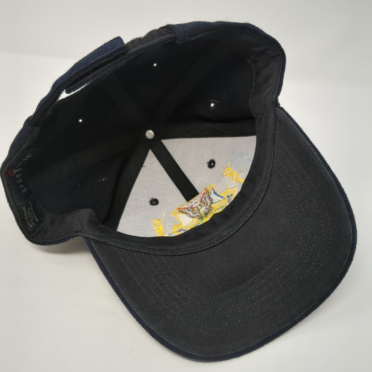 65th Mission Support Group 65th SVS Strapback Hat Blue OS Adjustable Sportsman
