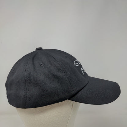 God's Plan Slideback Hat Black One Size Adjustable Embroidered Vented Holes