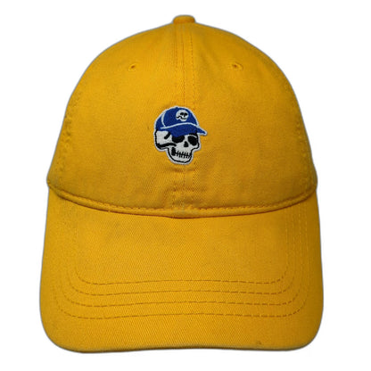 American Eagle Baseball Cap Yellow One Size Slideback Cotton Skull Logo Hat