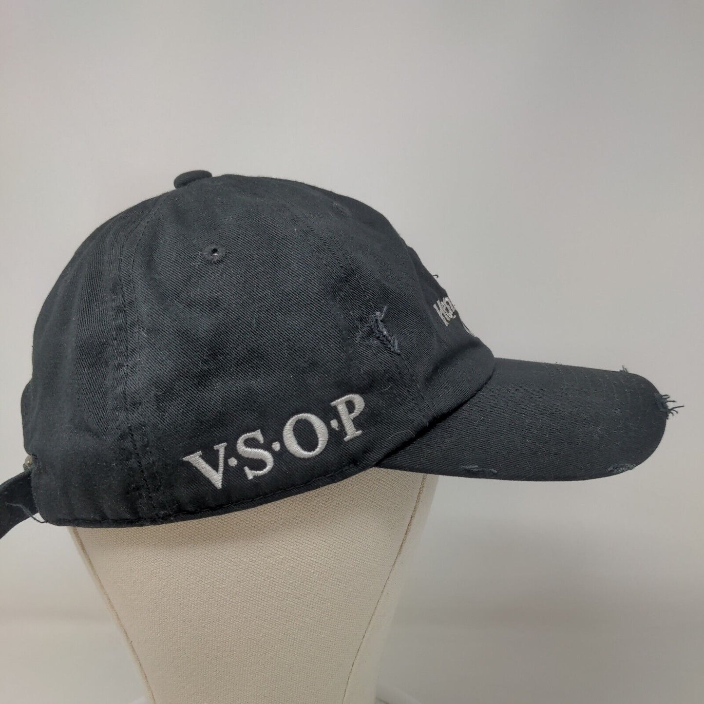 Field Grade Men's Slideback Hat Black VSOP Hennything Goes 1997 Embroidered Logo