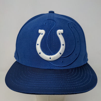 New Era Men's Fitted Hat Blue Size 7 3/4 Embroidered Indianapolis Colts Logo
