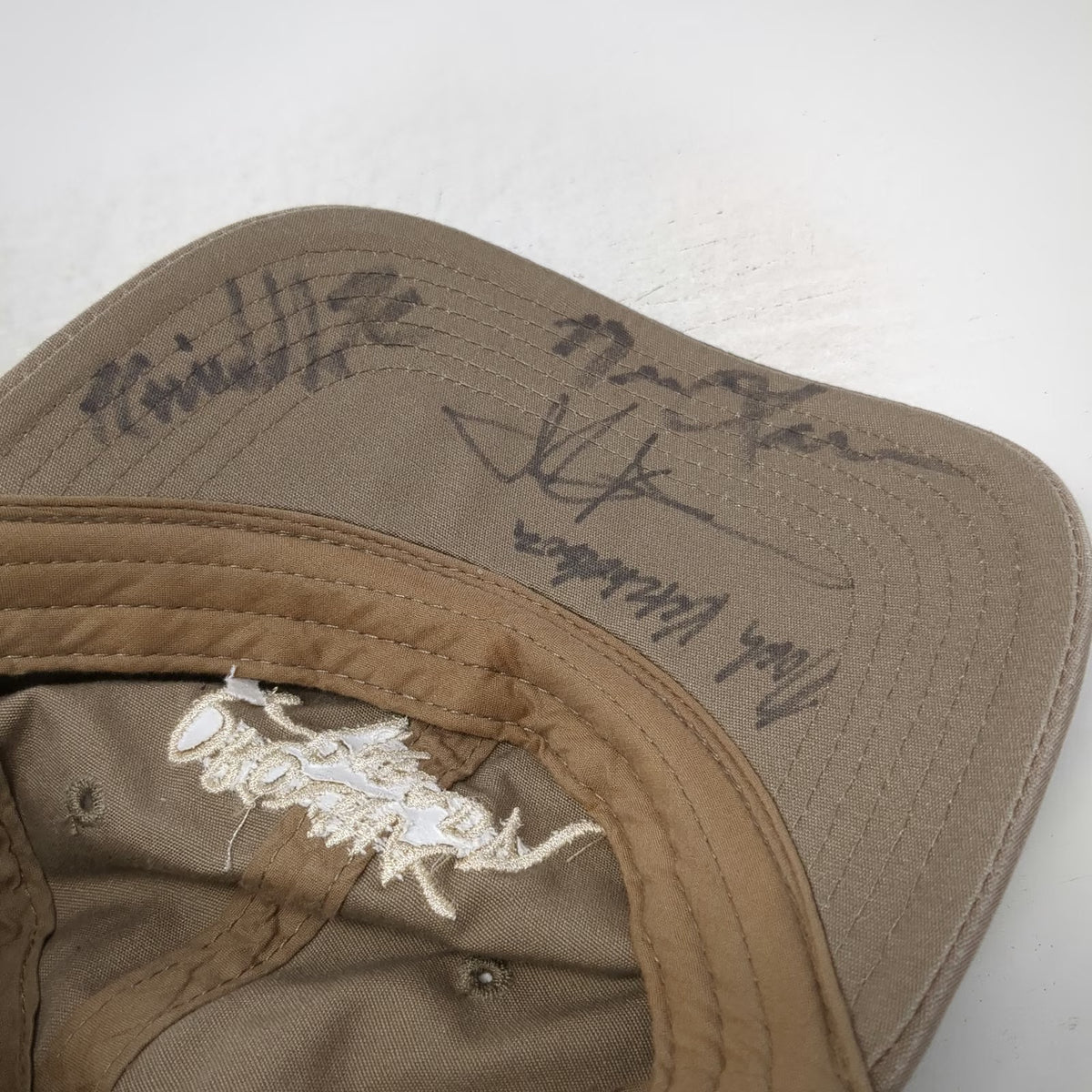 Port Authority Proxima Parada Signed Band Hat Brown Baseball Cap One Size Music