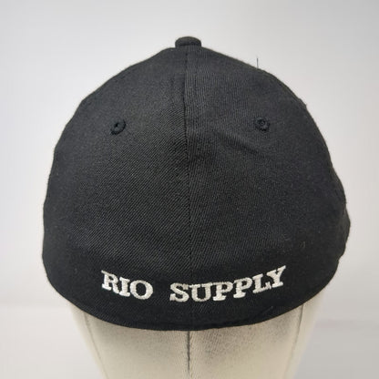 OC Sports Baseball Cap Black XL Neptune Rio Supply ProFlex Fitted Stretch Hat