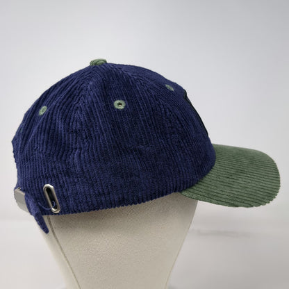 Teddy Fresh Baseball Cap Blue Green One Size Corduroy Patch Strapback Hat