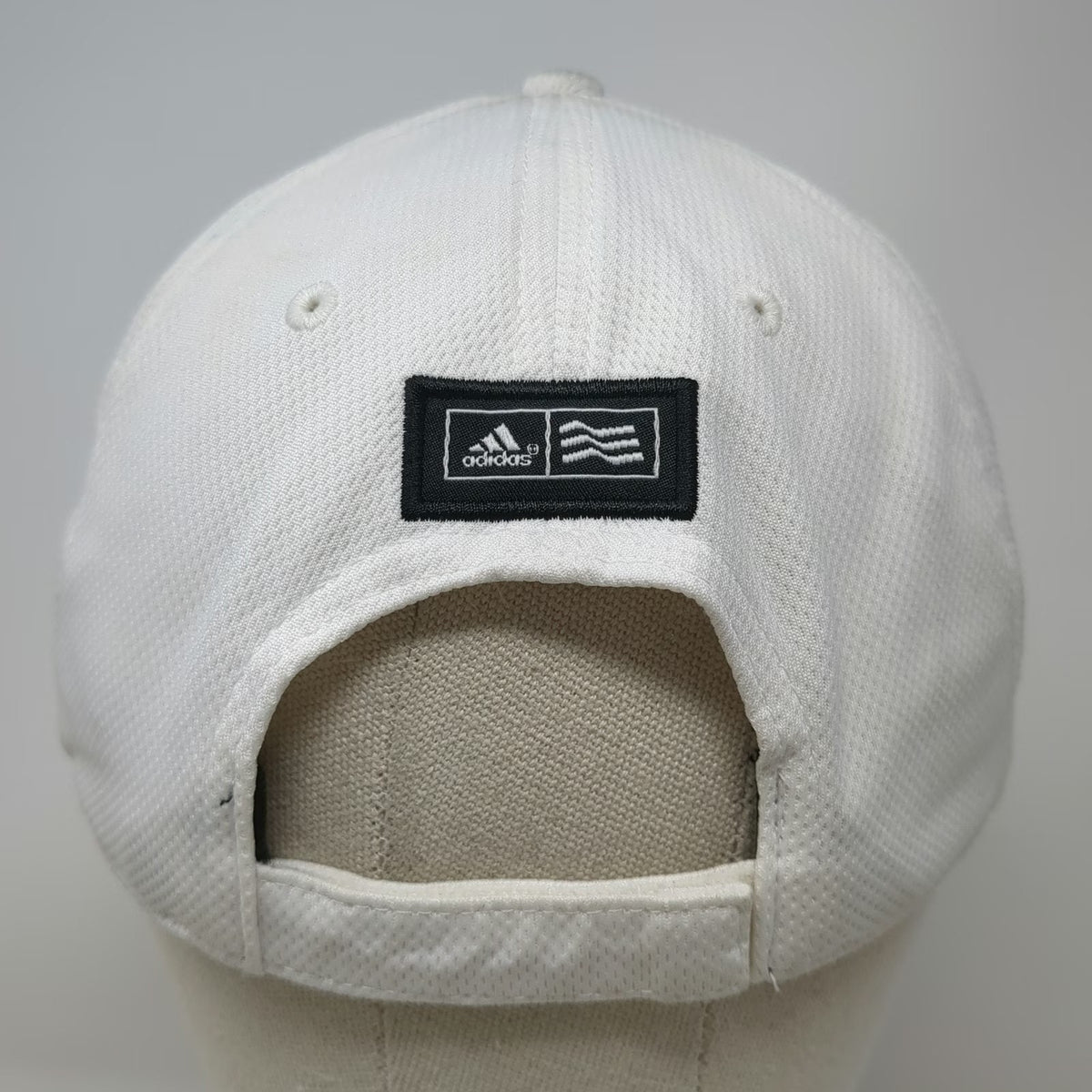 Adidas Baseball Cap White One Size Strapback Hat Climacool Performance Sport