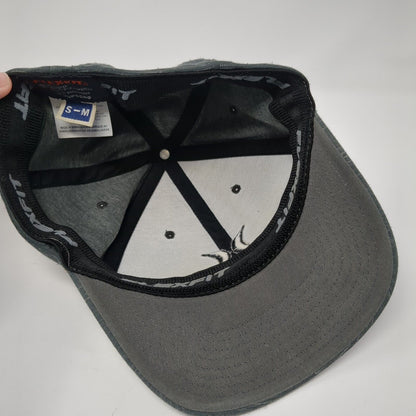 Hurley Fitted Hat Gray Small-Medium Embroidered Logo Flexfit Yupoong