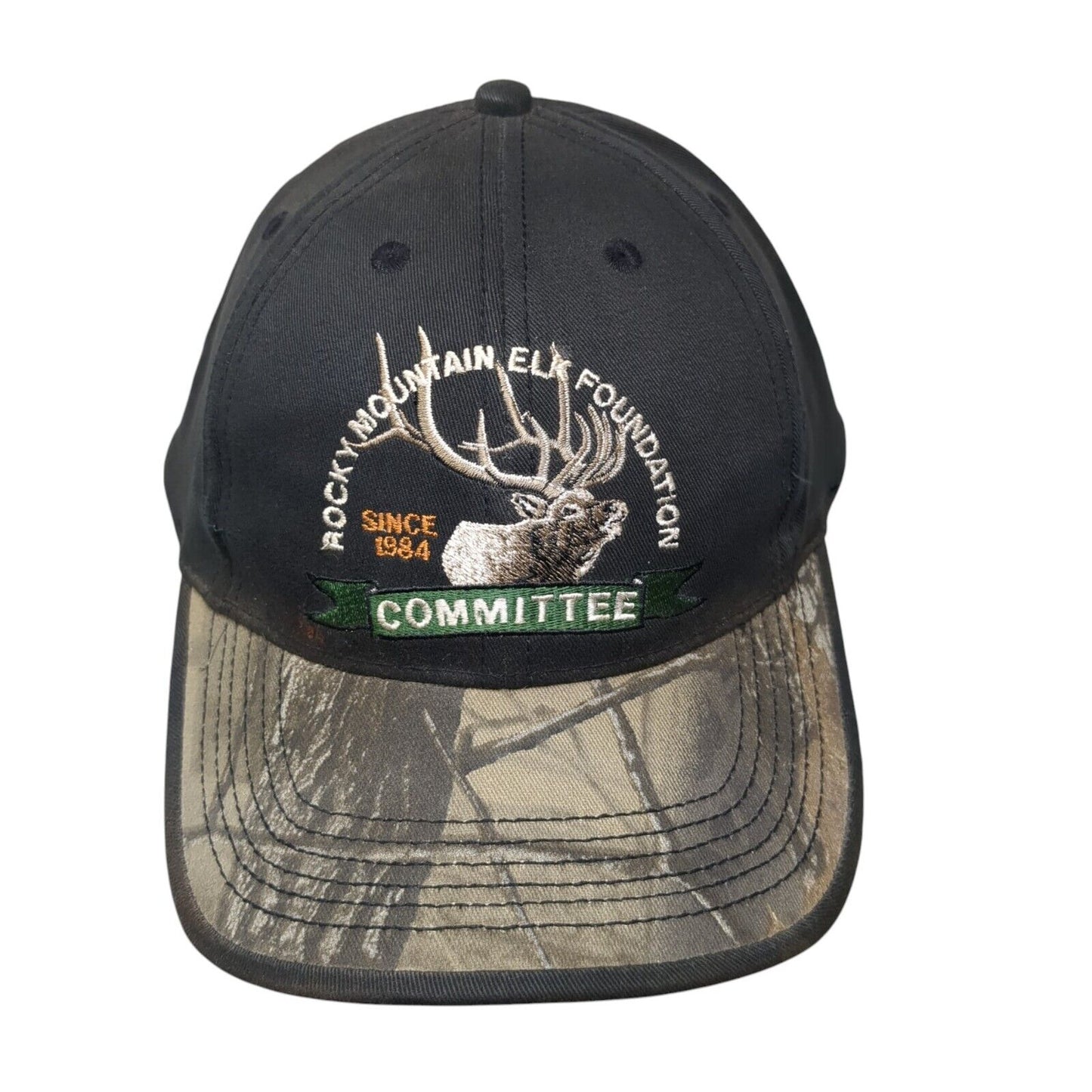 Rocky Mountain Elk Foundation Committee Slideback Hat Camo One Size