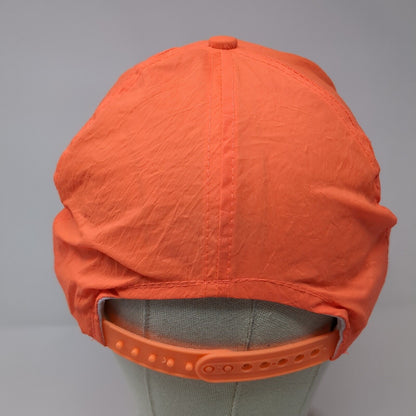 Spirit Lake Lodge Yukon Snapback Hat Orange OSFA Adjustable 6 Panel Nylon