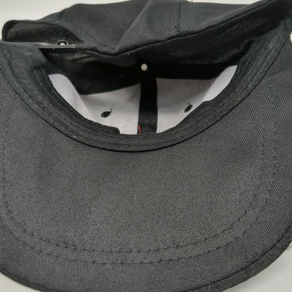 Jimmy John's Snapback Hat Black OSFM Red JJ Logo Polyester Embroidered 6 Panel