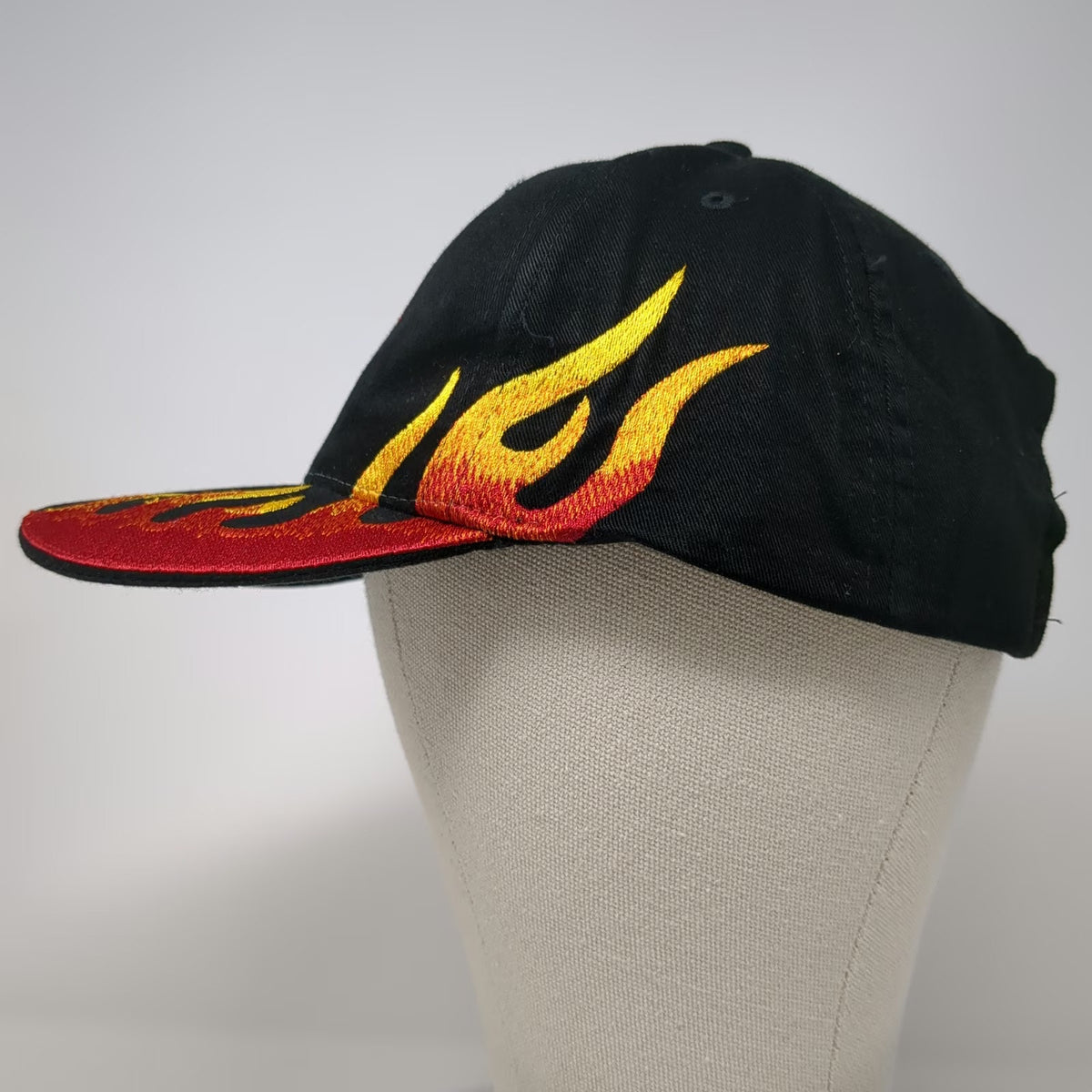 Blue Mtn. Design Works Baseball Cap Black One Size Flames Custom Bowstrings Hat