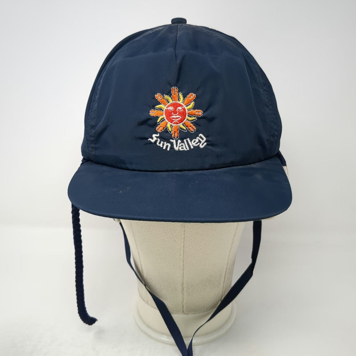 Imperial Headwear Baseball Cap Blue One Size Ear Flaps Sun Valley Chin Strap Hat