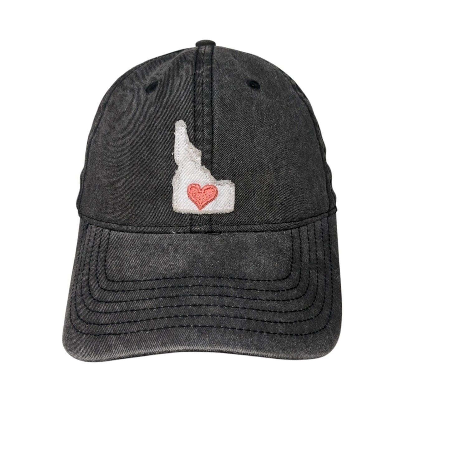 Idaho Heart Slideback Hat Gray OSFM Adjustable Home Free 6 Panel