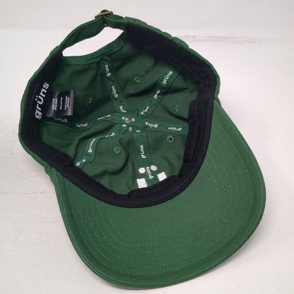 Grüns Baseball Cap Green One Size Cotton Adjustable Slideback Embroidered Hat