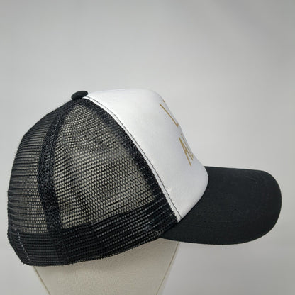 Live Aloha Snapback Mesh Back Trucker Hat Black One Size Colorblock