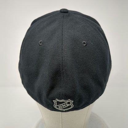 Boston Bruins NHL Fanatics Cap Black 7 1/2 Spoked-B Logo Fitted Flat Brim Hat