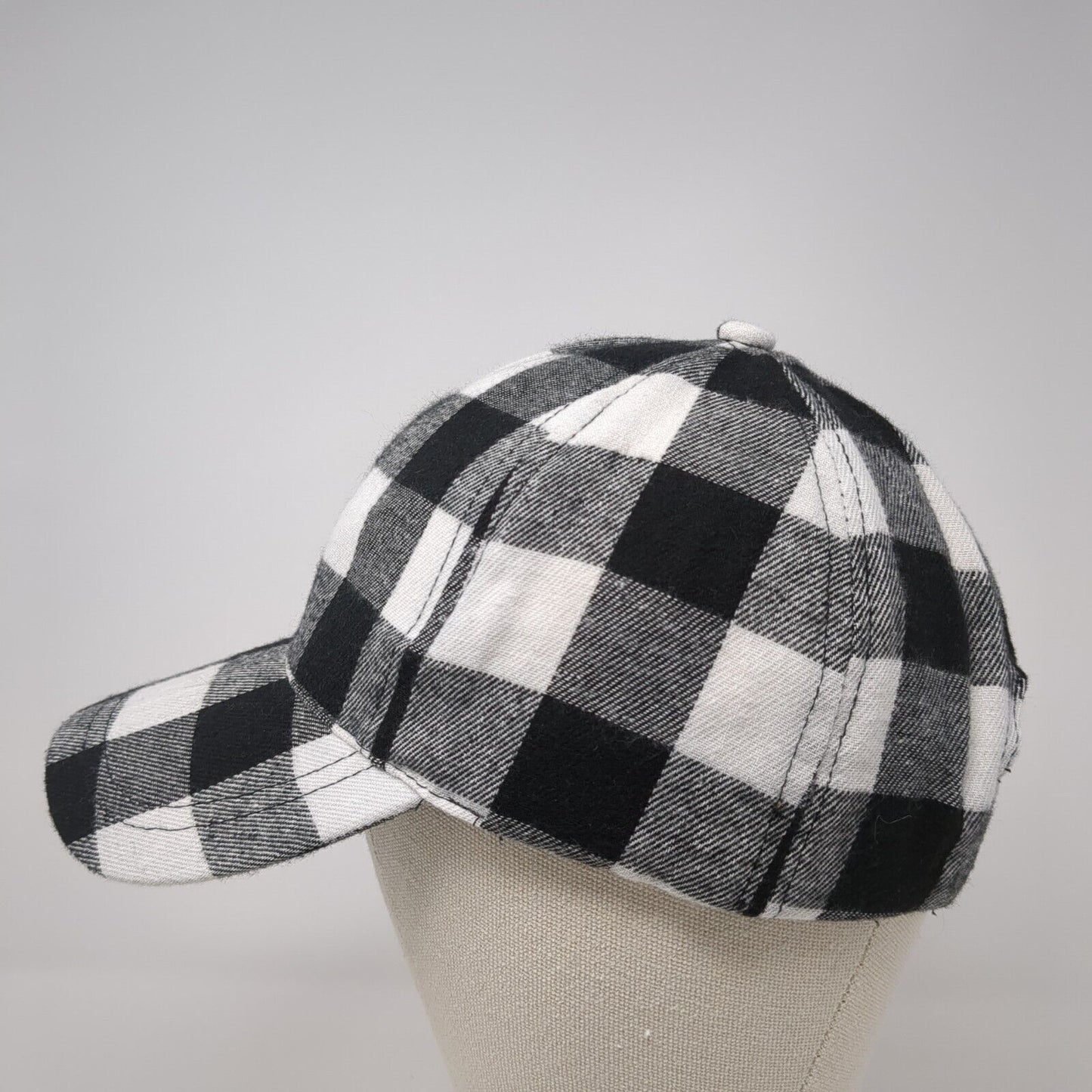 Unbranded Strapback Hat Multi One Size Buffalo Plaid Check Adjustable