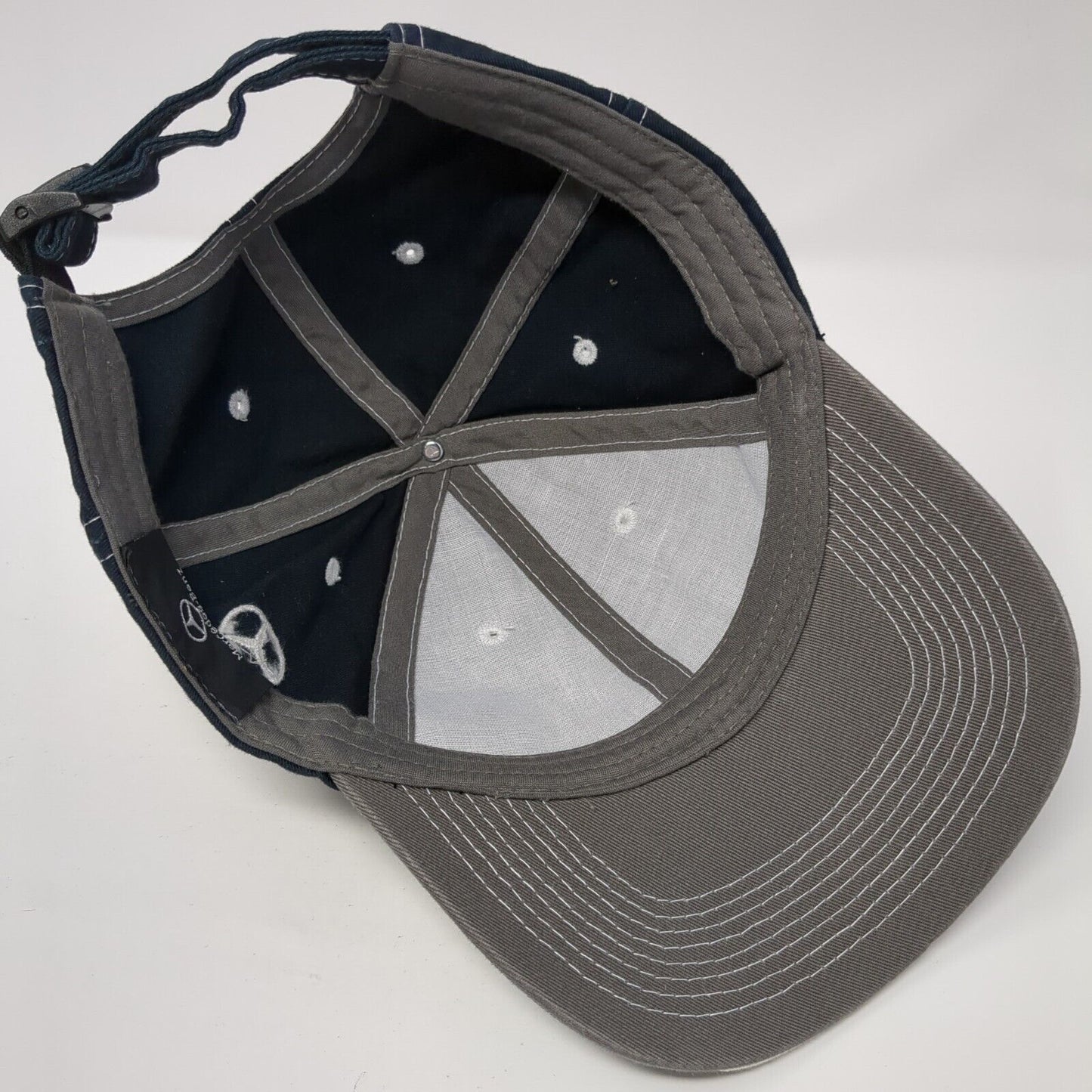Mercedes-Benz Slideback Hat Blue One Size Adjustable Colorblock 6 Panel