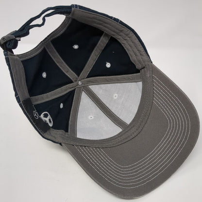Mercedes-Benz Slideback Hat Blue One Size Adjustable Colorblock 6 Panel