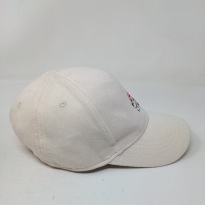 Minnie Mouse Fitted Hat Cream One Size Solid Vent Holes 5 Panel Disney