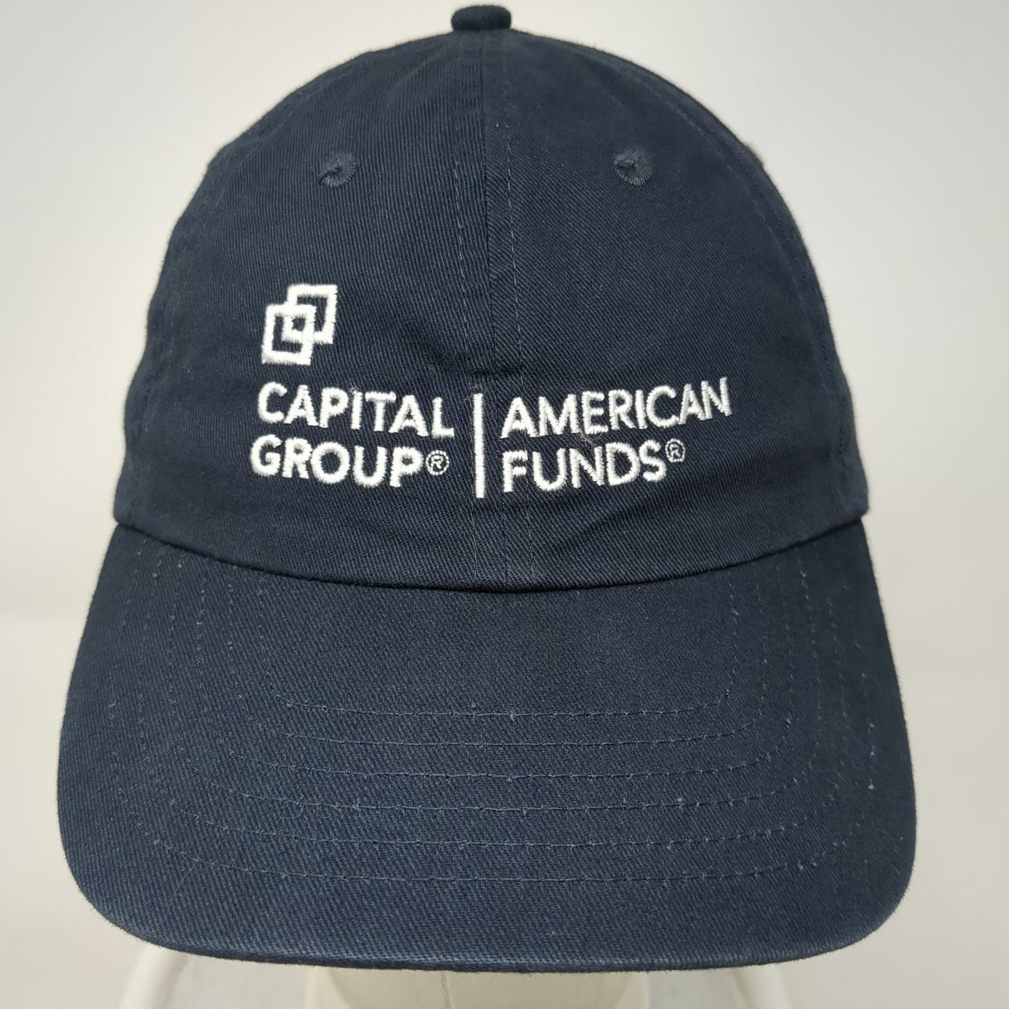 Big X Capital Group American Funds Blue One Size Baseball Cap Hat Slideback Logo